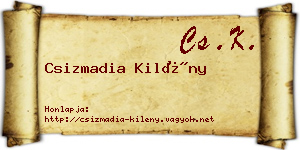 Csizmadia Kilény névjegykártya